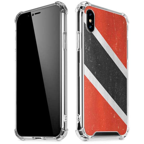 Trinidad and Tobagao Flag Distressed iPhone XS Max Clear Case